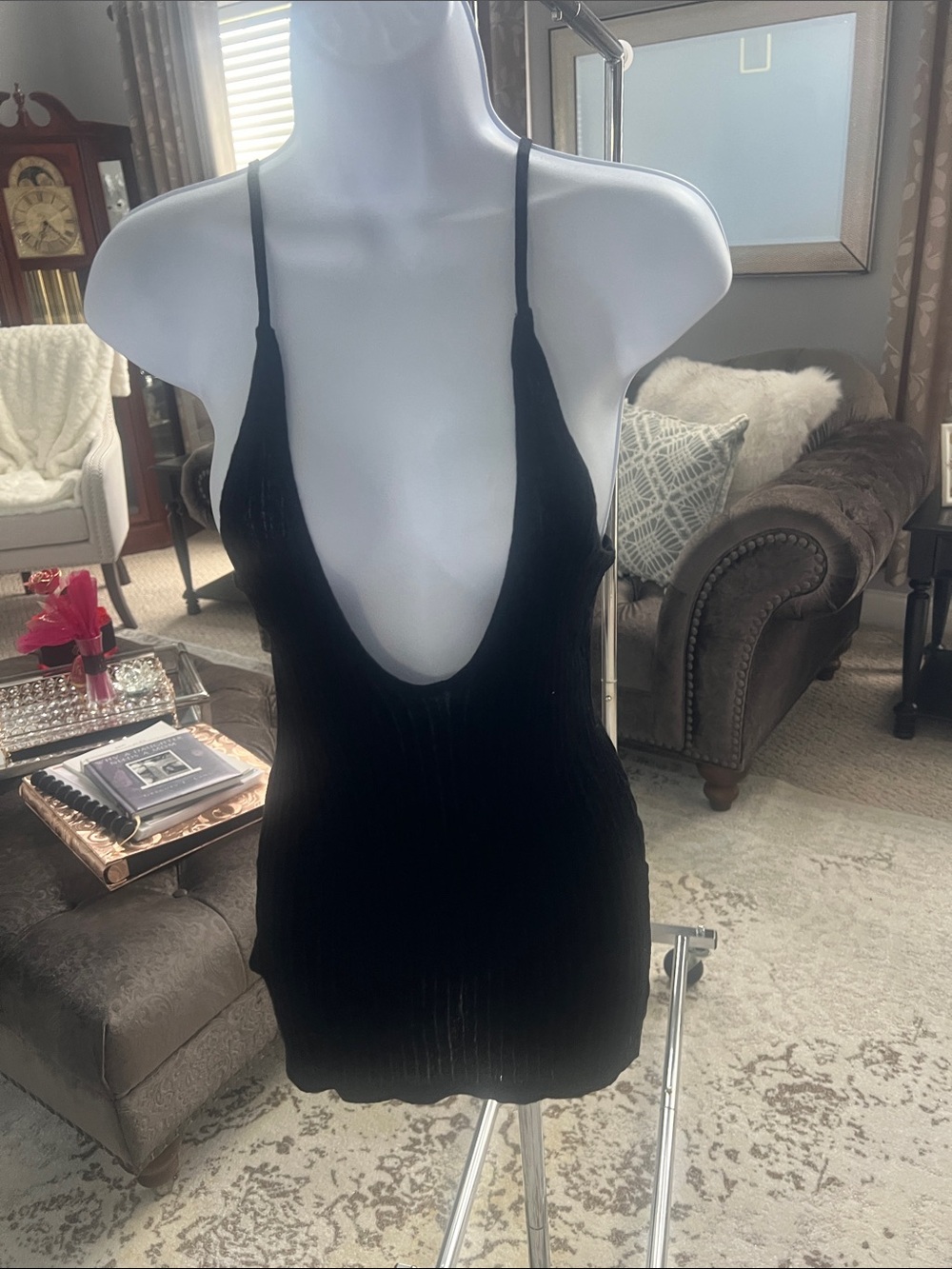 Skims sheer knit top